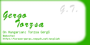 gergo torzsa business card